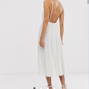 ASOS EDITION Eva embellished cami midi wedding dress